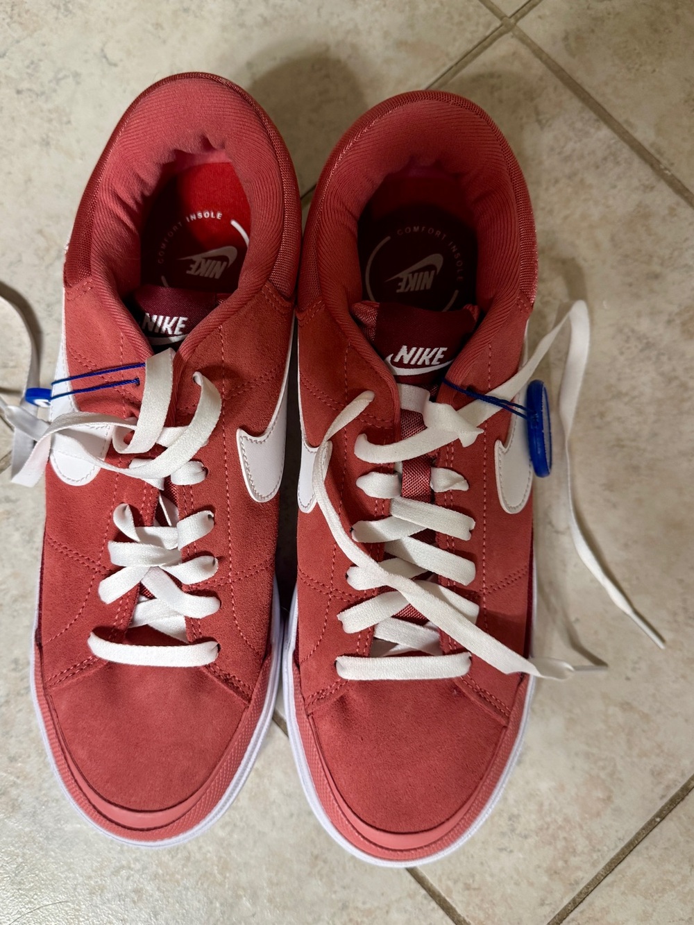NEW Nike Court Legacy Lift Women’s Shoes Red/White Size 9.5